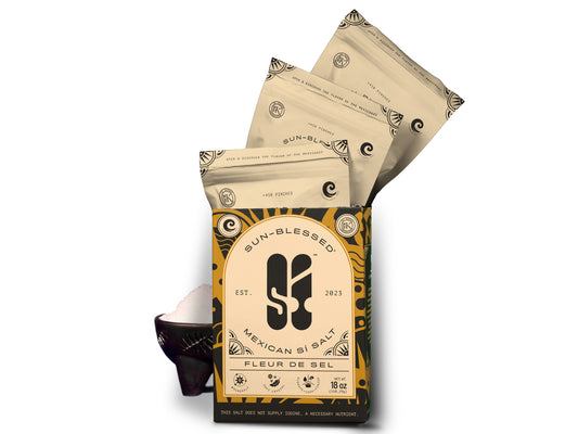 Fleur de Sel 18 oz | Unrefined | +82 Minerals | Kosher | 100% Natural