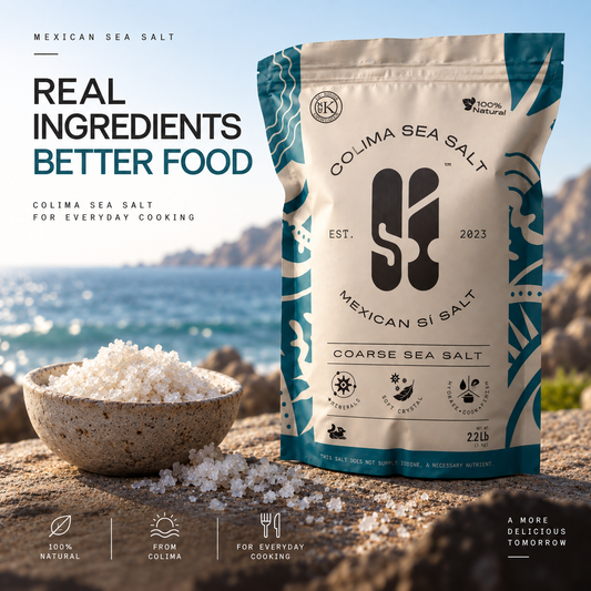 Colima Sea Salt 2.2 lb | Unrefined | +82 Minerals | Kosher | 100% Natural