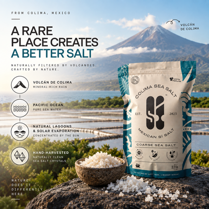 Colima Sea Salt 2.2 lb | Unrefined | +82 Minerals | Kosher | 100% Natural