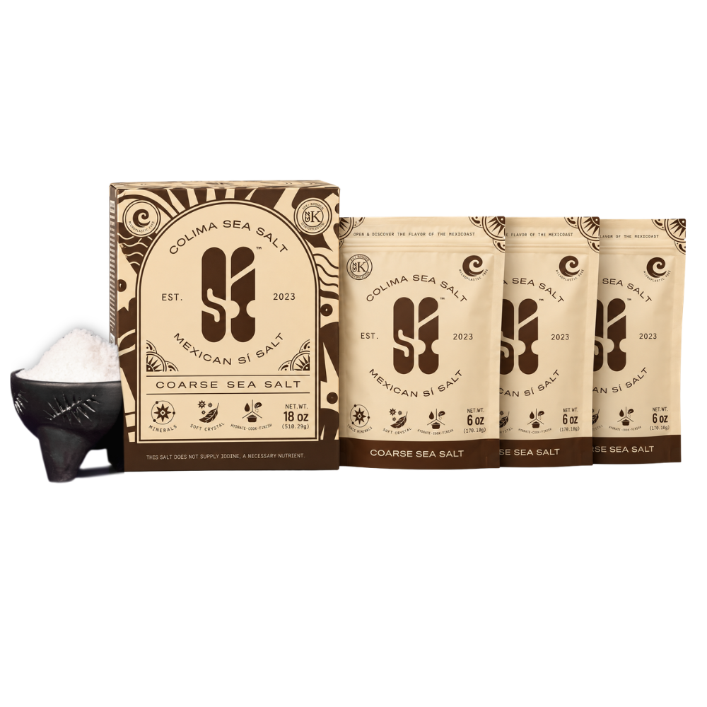 Colima Sea Salt 18 oz | Unrefined | +82 Minerals | Kosher | 100% Natural