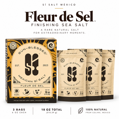 Fleur de Sel 18 oz | Unrefined | +82 Minerals | Kosher | 100% Natural